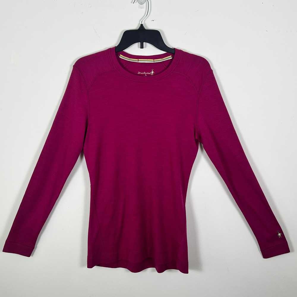 Smartwool Women's Long Sleeve Crew Neck Top - Magenta